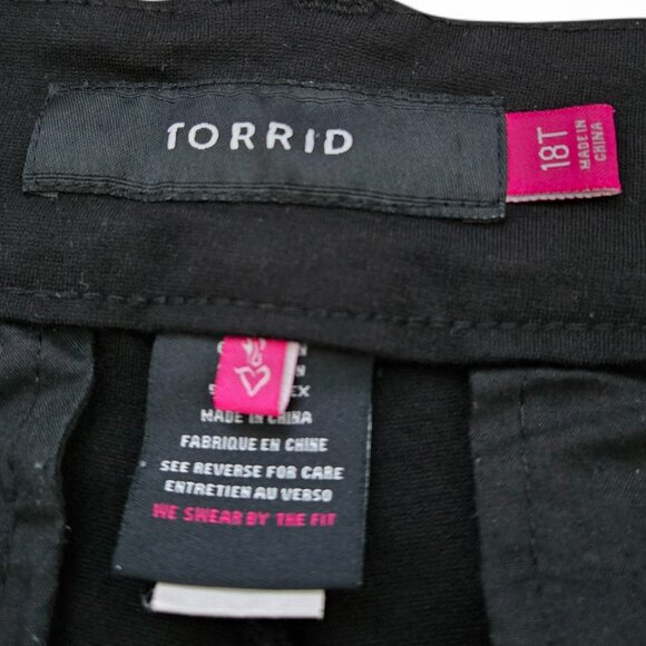 Torrid High-Rise Trouser Boot-Cut Pant Women's Stretchy Comfy Office Casual 18T - Picture 7 of 8